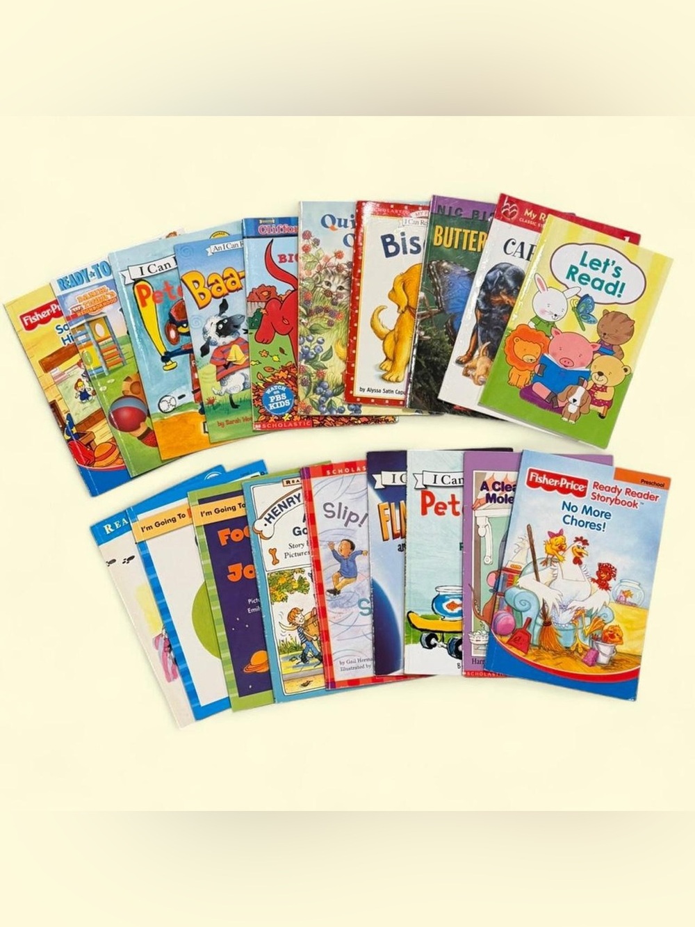 19 Early Reader books for children in a variety of titles, colorful pictures